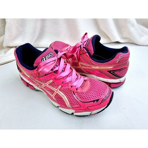 Asics Size 10 Womens GT-1000 Pink Breast Cancer Embroidered Logo Duomax Sneakers - Picture 16 of 16